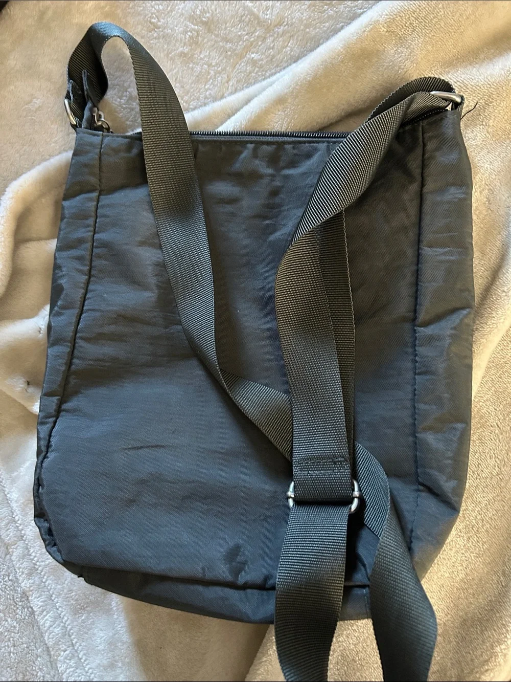 Baggallini Black Crossbody Messenger with Front Flap Pocket